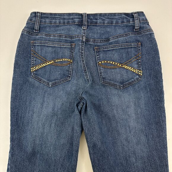 D'Mode Classix Straight Leg Women's size 6 Dark Wash Blue Denim Jeans - Picture 5 of 5